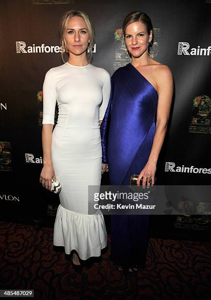 Mickey Sumner and Kate Sumner arrive at the 25th Anniversary Rainforest Fund Benefit at Mandarin Oriental Hotel on April 17, 2014 in New York City.