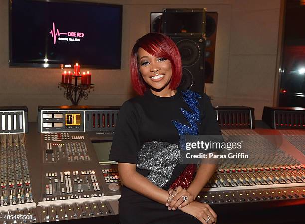 Recording artist Monica attends The Code Red Experience at Patchwerk Recording Studios on August 27, 2015 in Atlanta, Georgia.