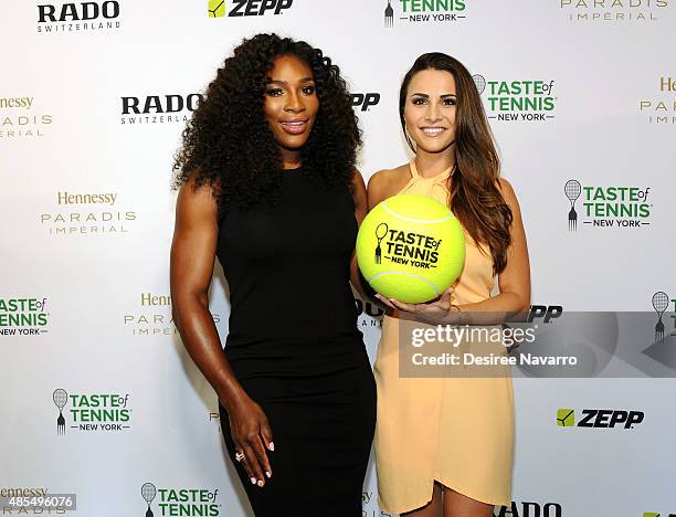 Serena Williams and Andi Dorfman attend 2015 Taste of Tennis New York at W New York Hotel on August 27, 2015 in New York City.