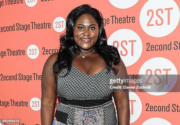 Danielle Brooks attends the Off-Broadway Opening Night after party for "Whorl Inside A Loop" at Second Stage Theatre on August 27, 2015 in New York...