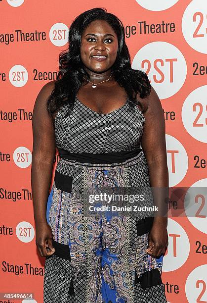 Danielle Brooks attends the Off-Broadway Opening Night after party for "Whorl Inside A Loop" at Second Stage Theatre on August 27, 2015 in New York...