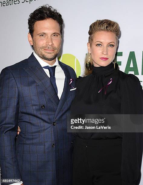 Actor Jeremy Sisto and wife Addie Lane attend a screening of "Break Point" at TCL Chinese 6 Theatres on August 27, 2015 in Hollywood, California.
