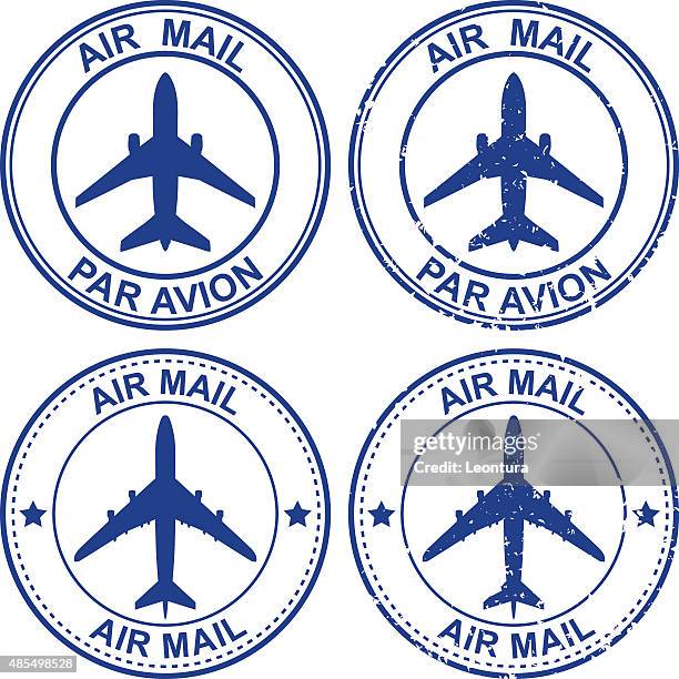 airmail - luftpost stock-grafiken, -clipart, -cartoons und -symbole