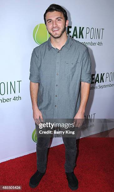 Viner Zane Hijazi attends the special screening of Broad Green Pictures' 'Break Point' at TCL Chinese 6 Theatres on August 27, 2015 in Hollywood,...