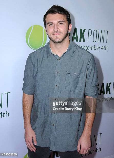 Viner Zane Hijazi attends the special screening of Broad Green Pictures' 'Break Point' at TCL Chinese 6 Theatres on August 27, 2015 in Hollywood,...
