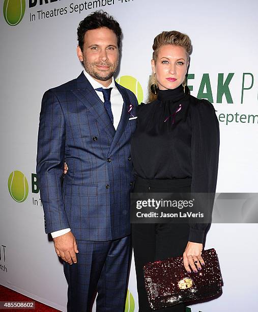 Actor Jeremy Sisto and wife Addie Lane attend a screening of "Break Point" at TCL Chinese 6 Theatres on August 27, 2015 in Hollywood, California.