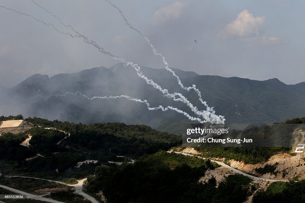 South Korea And U.S. Military Hold Joint Live Fire Exercise In Seungjin