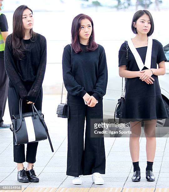 Are seen at Incheon International Airport on August 21, 2015 in Incheon, South Korea.