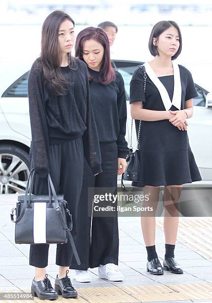 Are seen at Incheon International Airport on August 21, 2015 in Incheon, South Korea.