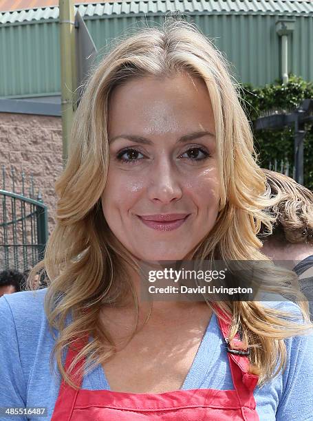 Actress Allison McAtee attends the L.A. Mission Easter Celebration of New Life for the Homeless at the Los Angeles Mission on April 18, 2014 in Los...