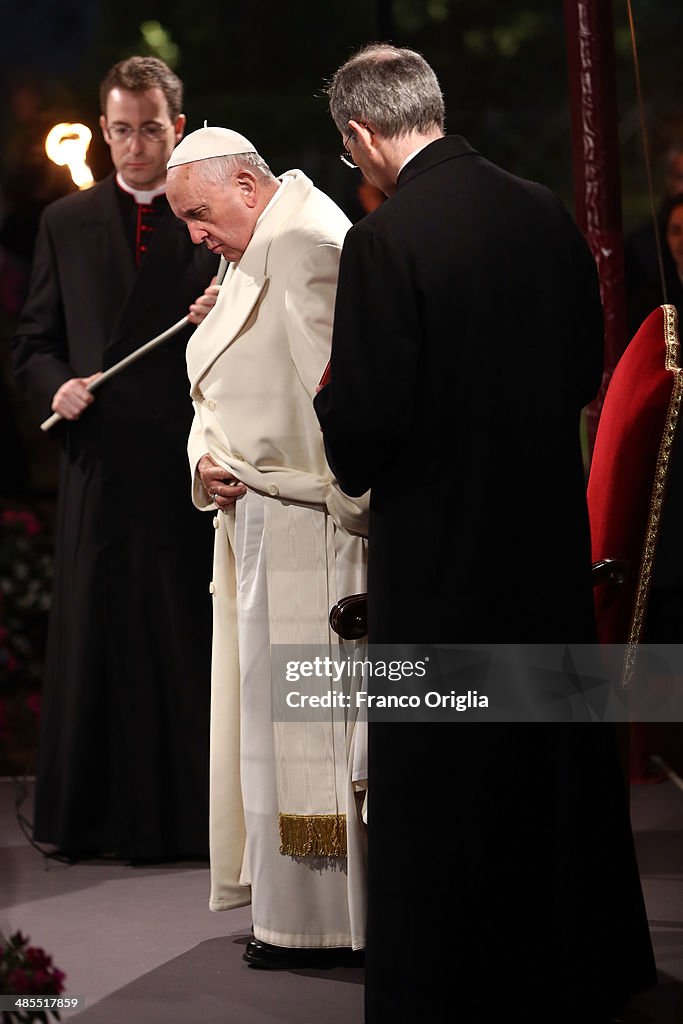 Pope Francis Leads Stations of The Cross