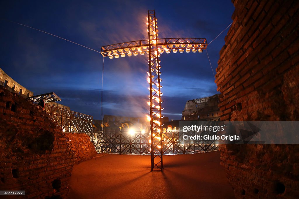 Pope Francis Leads Stations of The Cross