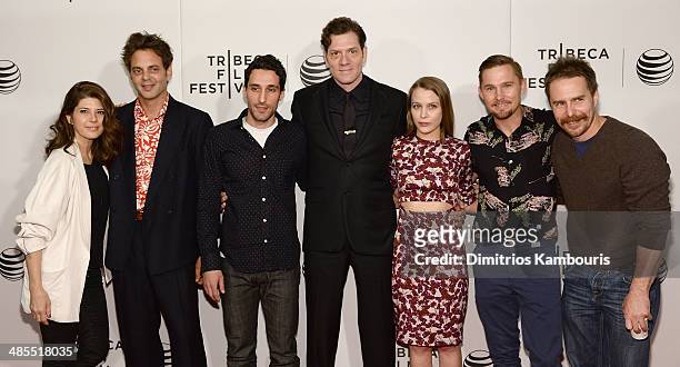 Actors Marisa Tomei, Ivan Martin, writer Michael Godere, director Adam Rapp, actors Isabelle McNally, Bryan Geraphty and Sam Rockwell attend the...