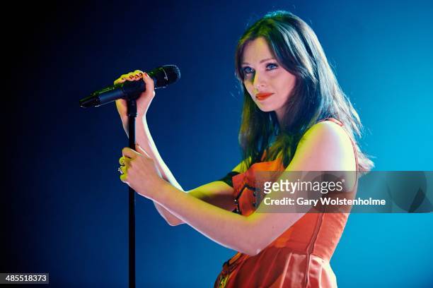 Sophie Ellis-Bextor performs on stage at The Ritz, Manchester on April 18, 2014 in Manchester, United Kingdom.