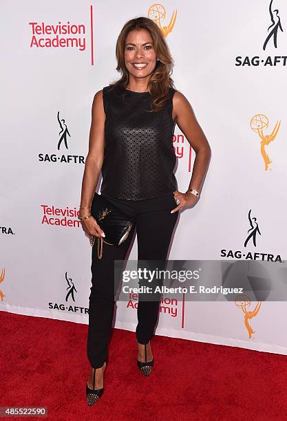 Actress Lisa Vidal attends a cocktail party celebrating dynamic and diverse nominees for the 67th Emmy Awards hosted by the Academy of Television...