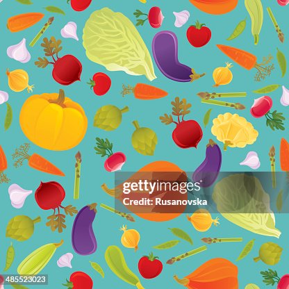 Vegetable Seamless Pattern Vegetable Seamless Pattern