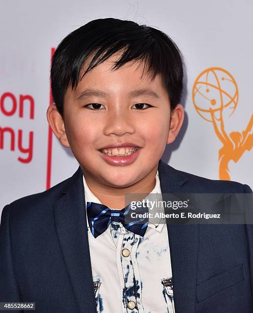 Actor Albert Tsai attends a cocktail party celebrating dynamic and diverse nominees for the 67th Emmy Awards hosted by the Academy of Television Arts...