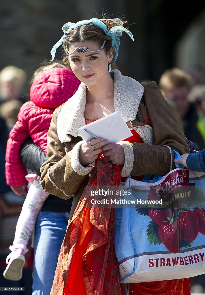 Sightings On The Set Of 'Dr Who' In Caerphilly - April 18, 2014