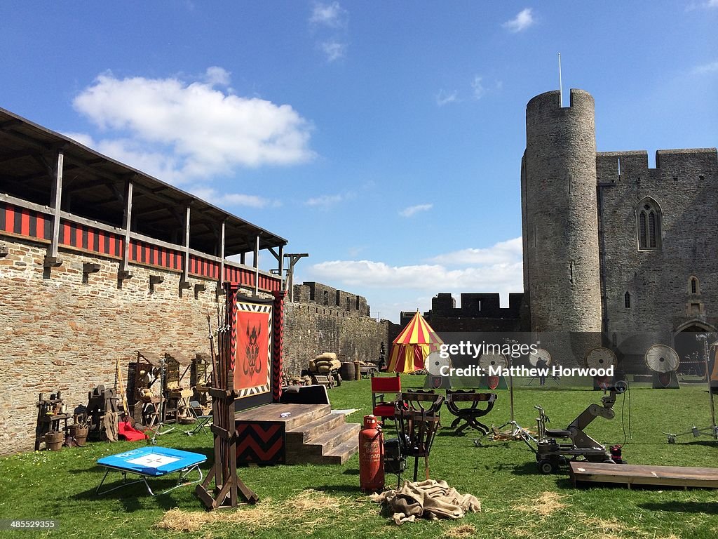 Sightings On The Set Of 'Dr Who' In Caerphilly - April 18, 2014