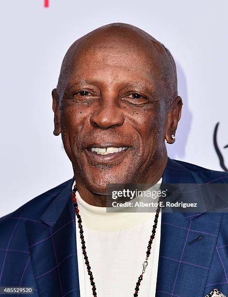 Actor Louis Gossett Jr. Attends a cocktail party celebrating dynamic and diverse nominees for the 67th Emmy Awards hosted by the Academy of...