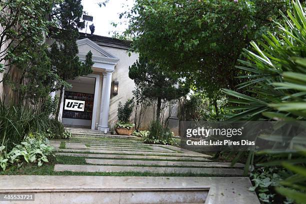 General view of the house facilities where Team Wanderlei and Team Sonnen reside during season three of The Ultimate Fighter Brazil on January 11,...