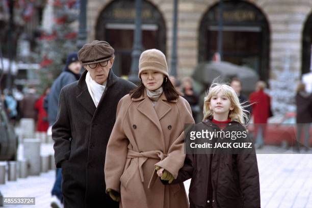 Film-maker Woody Allen , his new bride Soon-Yi Previn and Allen's niece walk on December 26, 1997 in the Rue de la Paix, in Paris. Woody Allen...