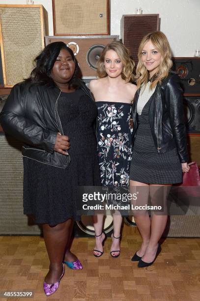 Gabby Sidibe, Gillian Jacobs, and Abby Elliot attend the "Life Partners" Premiere after party during the 2014 Tribeca Film Festival at Liberty Hall...