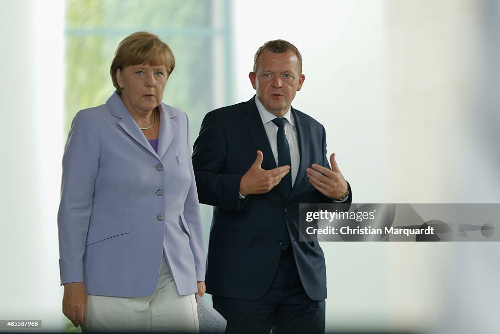 New Danish President Lars Rasmussen Visits Berlin