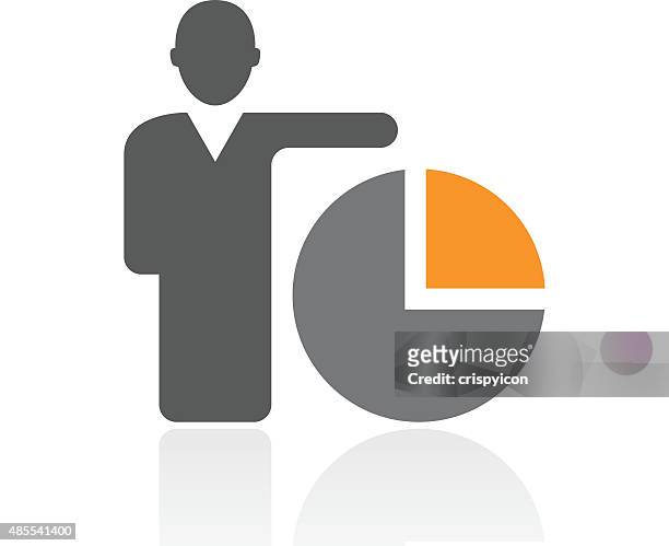 businessman icon on a white background. - vice president stock illustrations