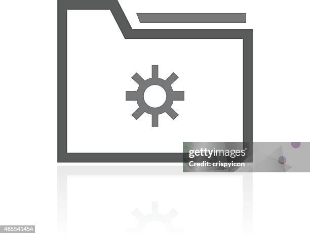 folder icon on a white background. - document wallet stock illustrations