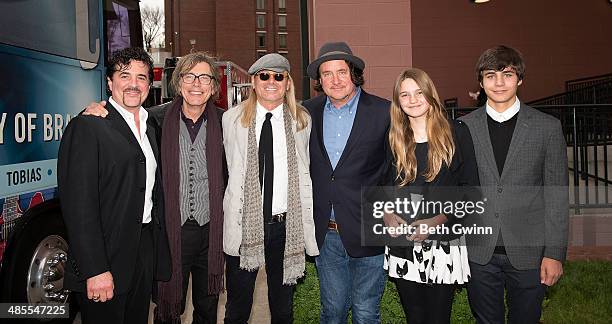 Scott Borchetta, Tom Peterson, Robin Zander, Julian Raymond, Ava Raymond, and Max Raymond attends day 2 of the 2014 Nashville Film Festival at Regal...