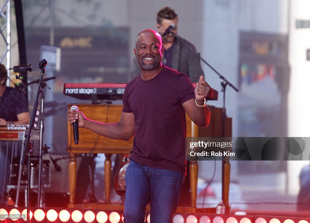 Darius Rucker Performs On NBC's "Today"