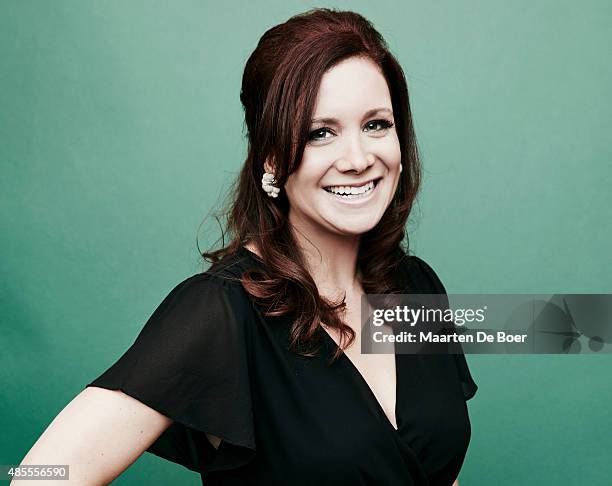 Actress Dannah Phirman from Hulu's 'The Hotwives of Las Vegas' poses in the Getty Images Portrait Studio powered by Samsung Galaxy at the 2015 Summer...