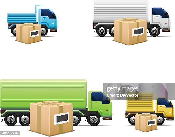 stockillustraties, clipart, cartoons en iconen met delivery icons - wegcode