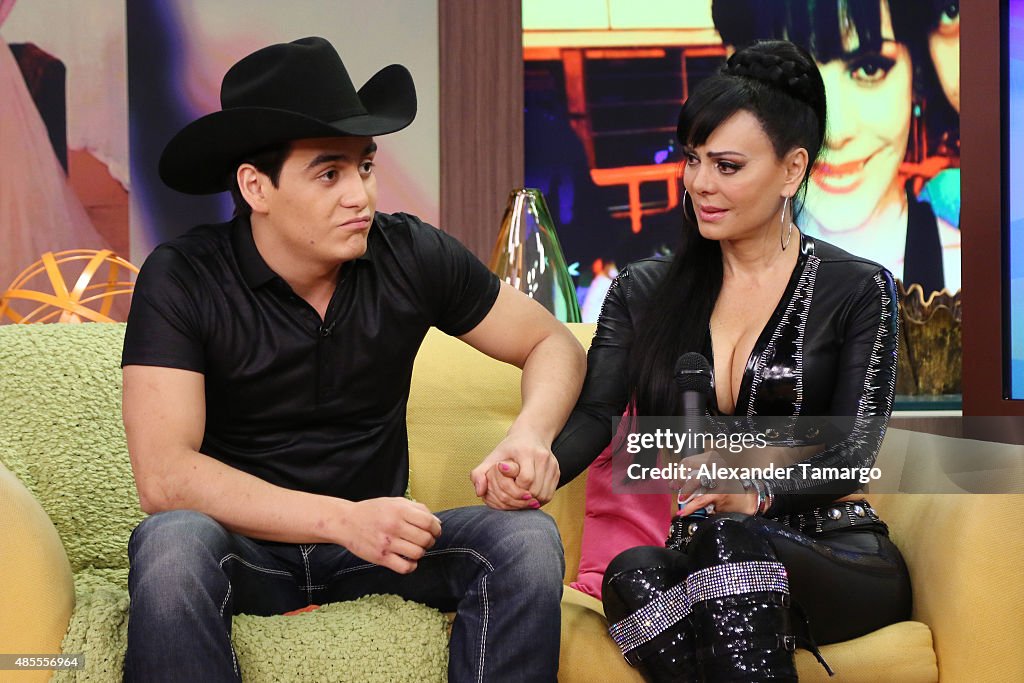 Celebrities On The Set Of Univisions "Despierta America" - August 28, 2015