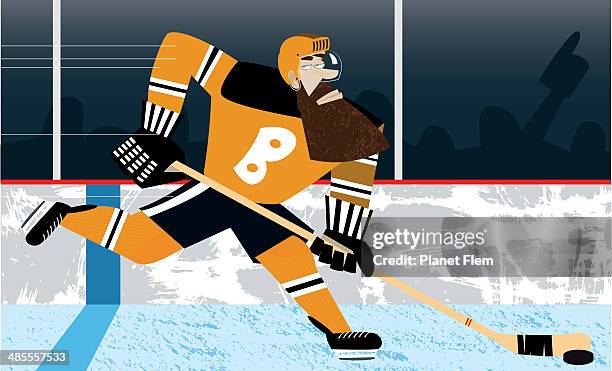 hockey player - ice hockey helmet stock illustrations