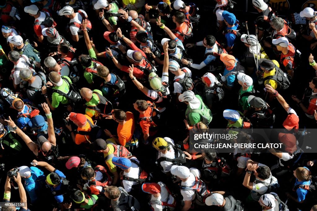 FRANCE-MOUNTAIN-ATHLETICS-NATURE-UTMB