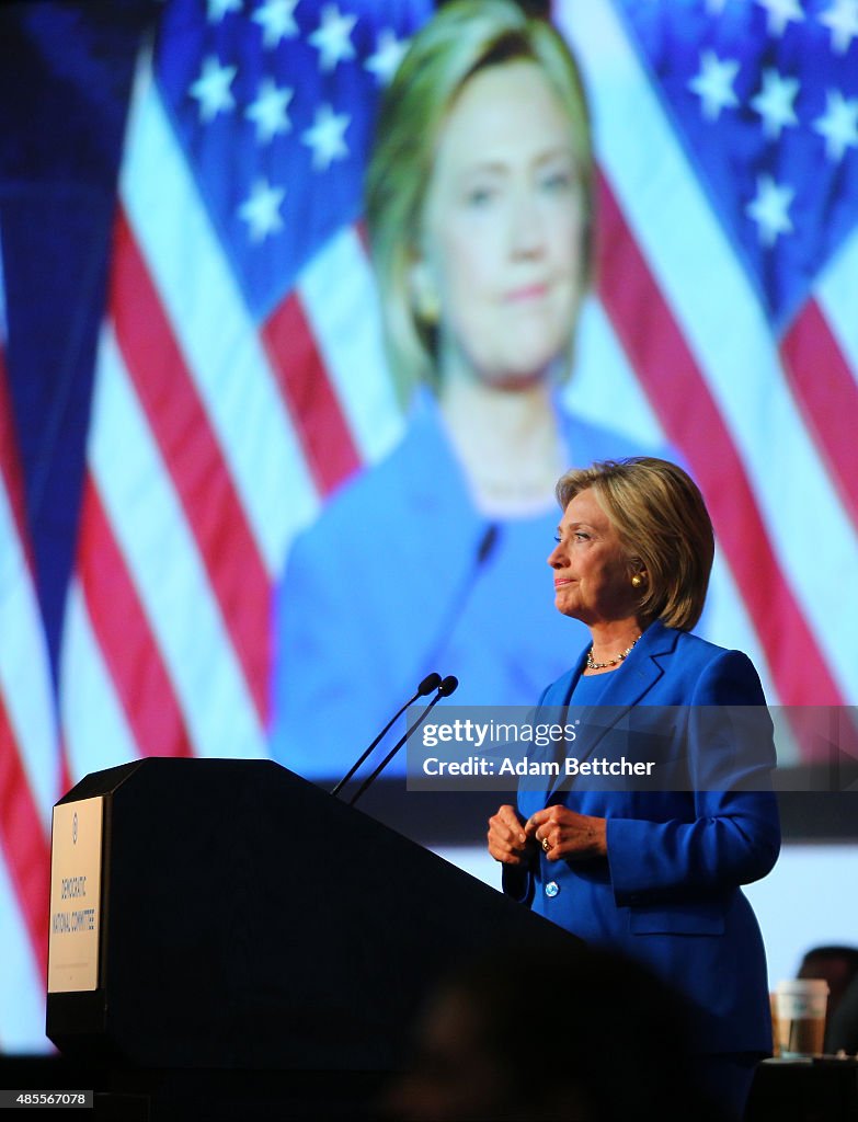 Democratic Presidential Candidates Speak At DNC Summer Meeting In Minneapolis