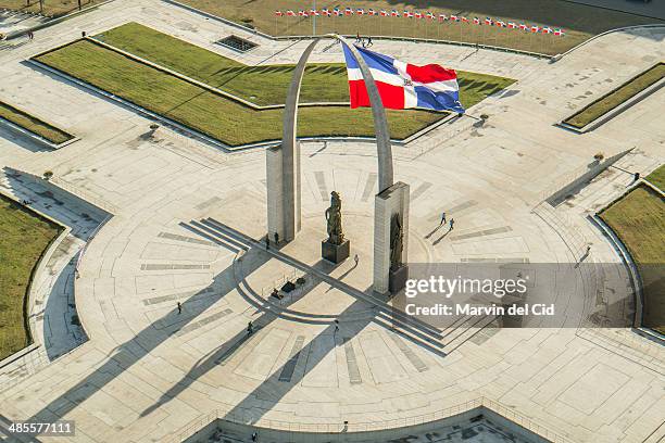 plaza de la bandera - santo domingo stock pictures, royalty-free photos & images