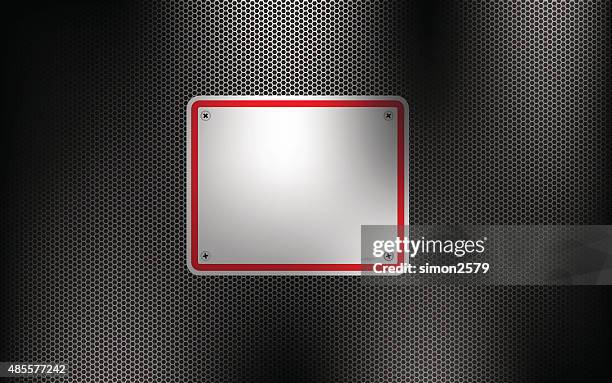 metallic texture seamless background - silver square frame stock illustrations