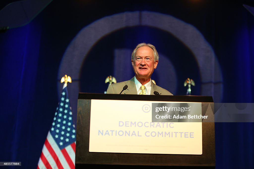 Democratic Presidential Candidates Speak At DNC Summer Meeting In Minneapolis