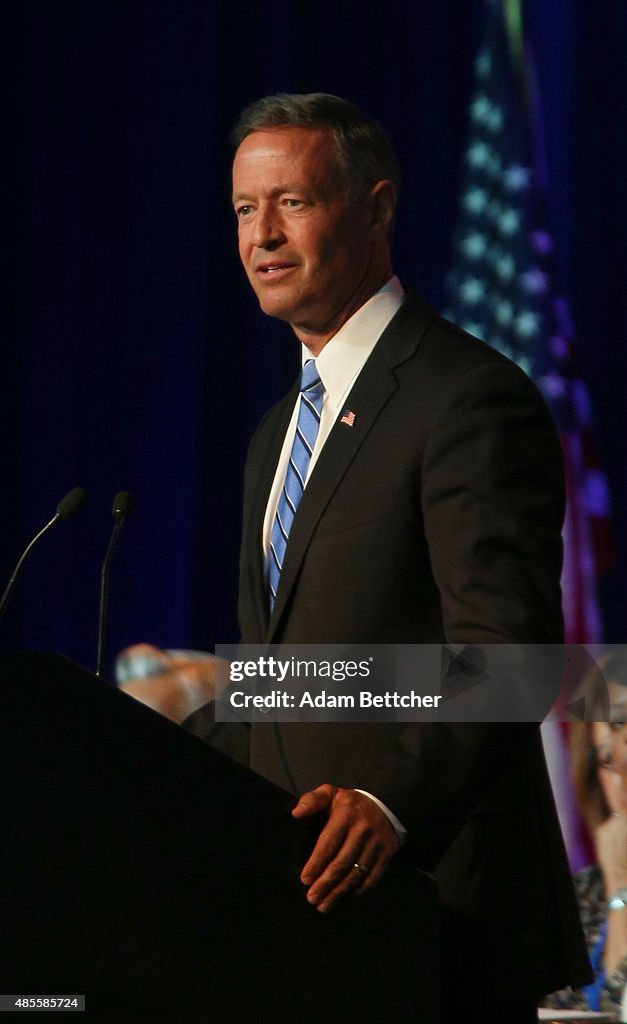 Democratic Presidential Candidates Speak At DNC Summer Meeting In Minneapolis