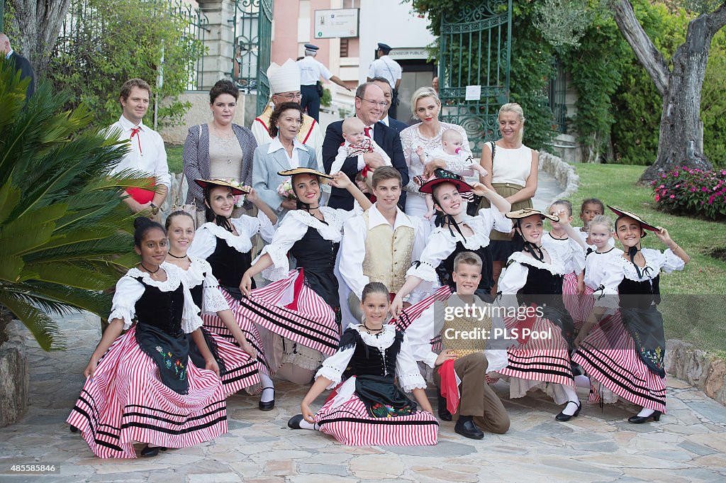 Prince Albert II and Princess Charlene Of Monaco Attend Traditional'Pique Nique Monegasque'