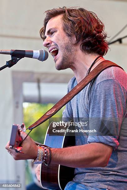 Singer Jack Savoretti performs live during a concert at the Radio Eins Parkfest on August 28, 2015 in Berlin, Germany.