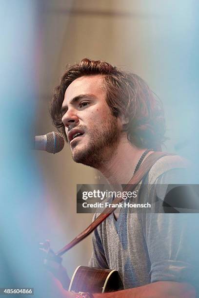 Singer Jack Savoretti performs live during a concert at the Radio Eins Parkfest on August 28, 2015 in Berlin, Germany.