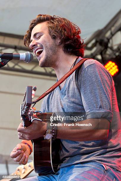 Singer Jack Savoretti performs live during a concert at the Radio Eins Parkfest on August 28, 2015 in Berlin, Germany.