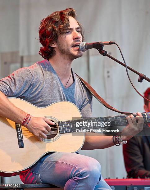 Singer Jack Savoretti performs live during a concert at the Radio Eins Parkfest on August 28, 2015 in Berlin, Germany.