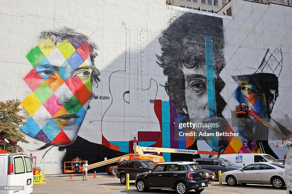 Bob Dylan Mural Painted In Minneapolis