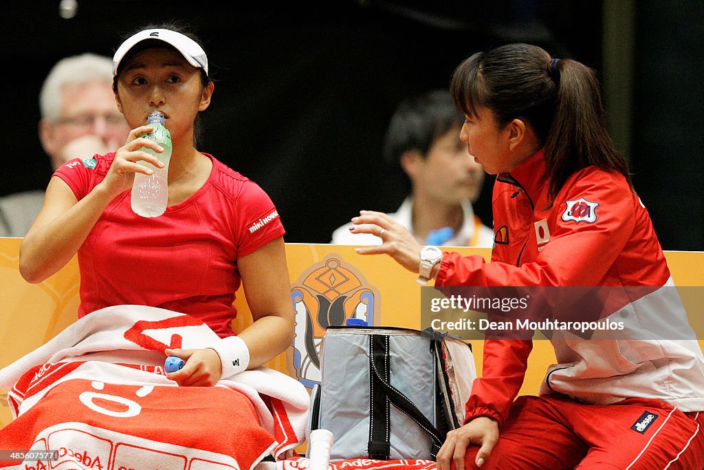 Netherlands v Japan - Fed Cup World Group II Play-off