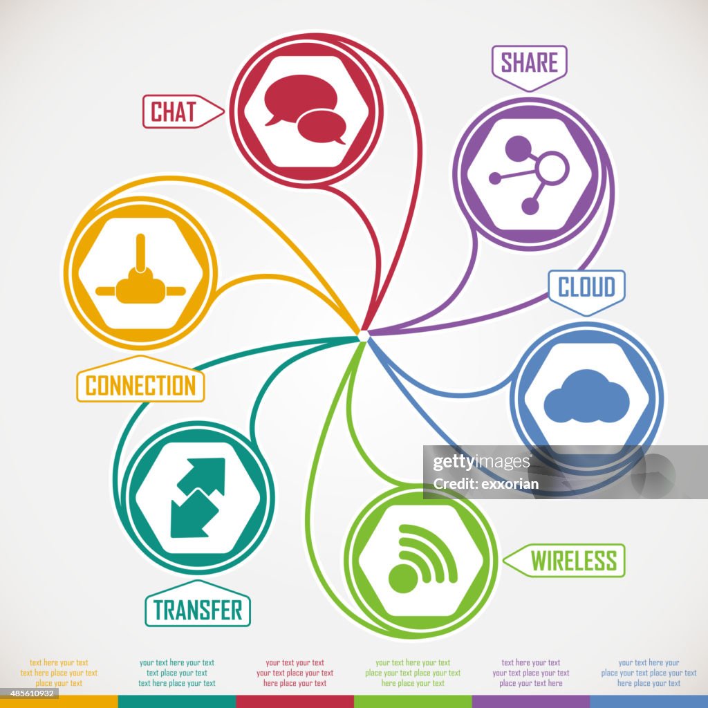 Circle concept infographic templates